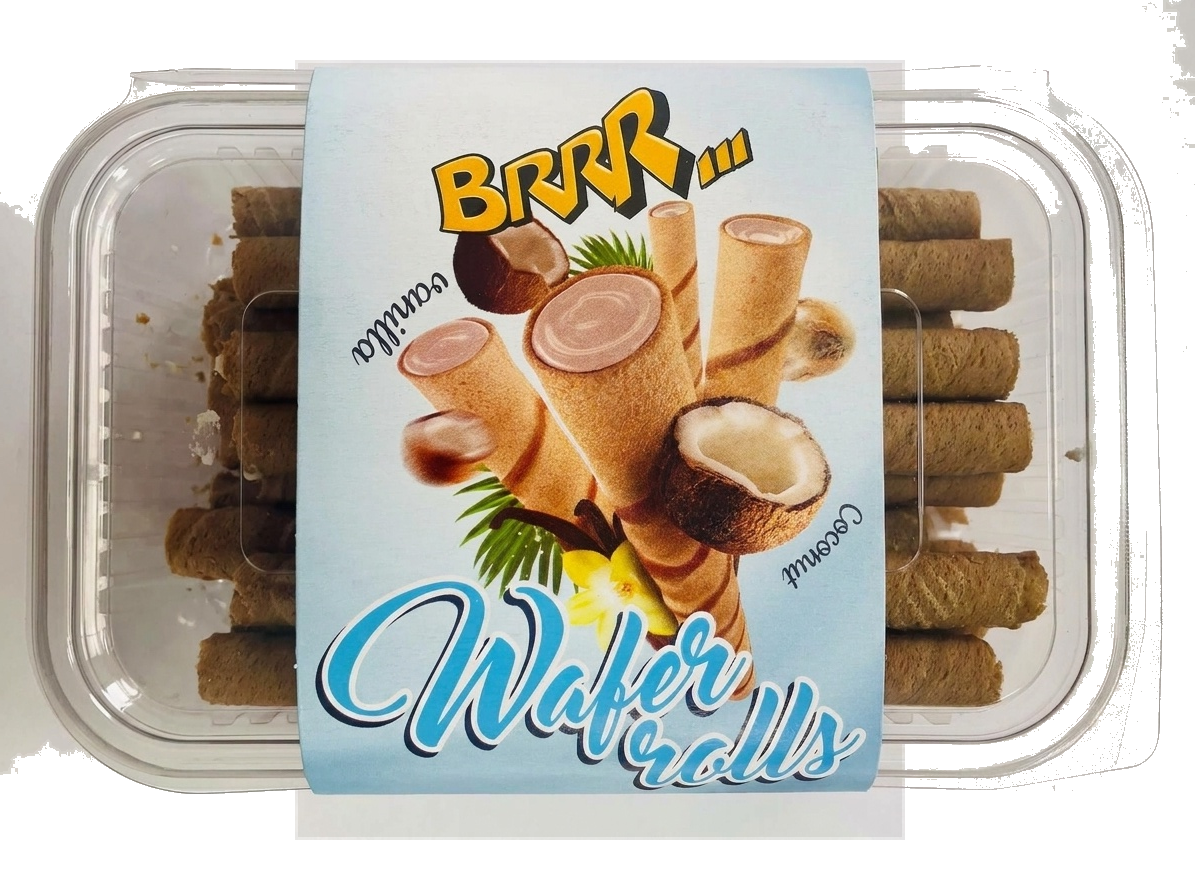 Wafer Rolls Vanilla Coconut
